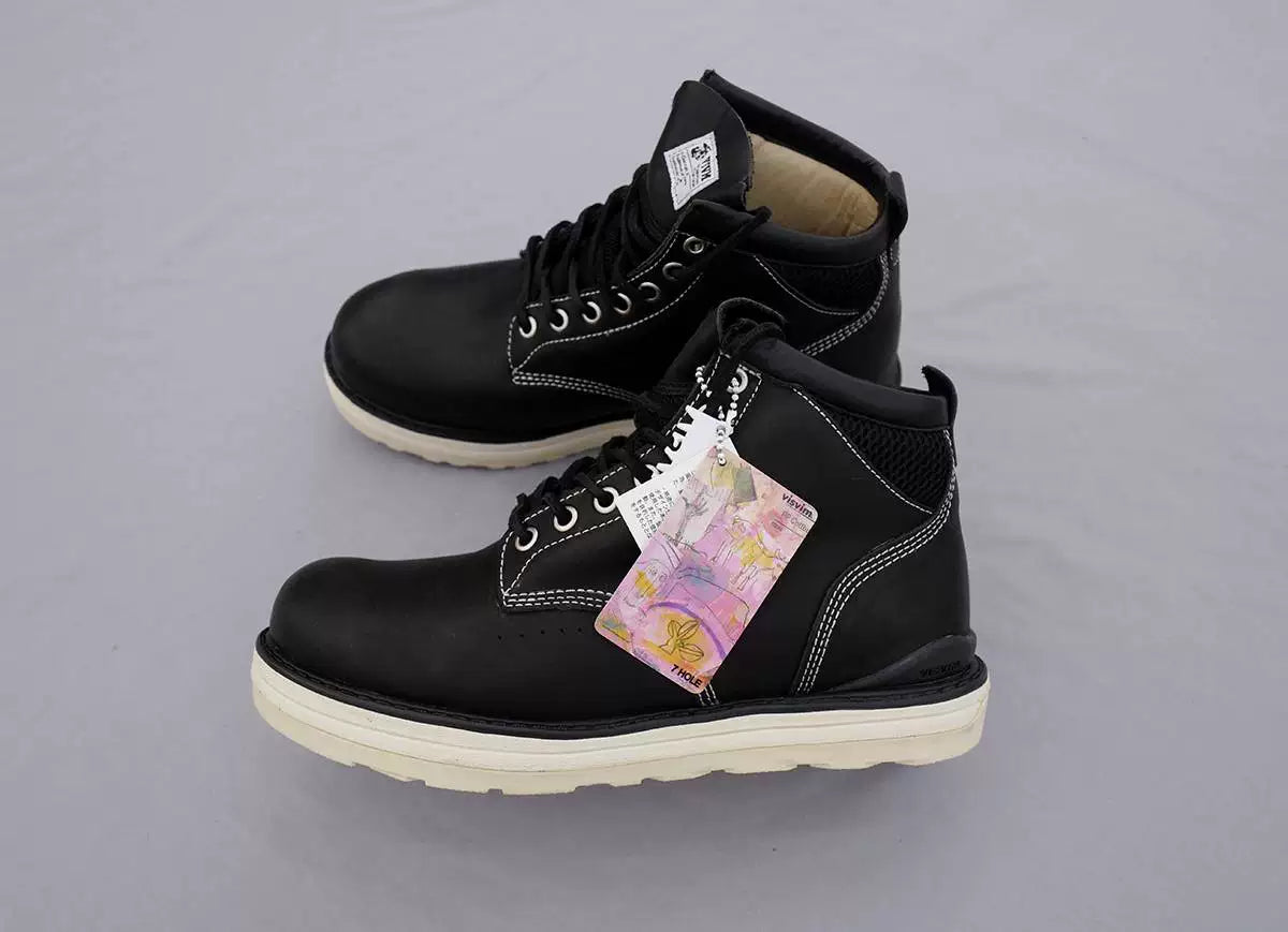 visvim 07ss type 7hole boots black