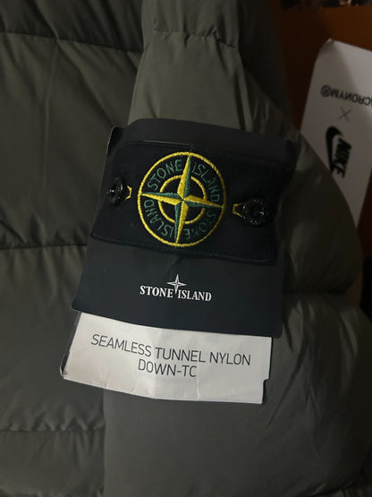 Stone Island Green Hooded Puffer Jacket