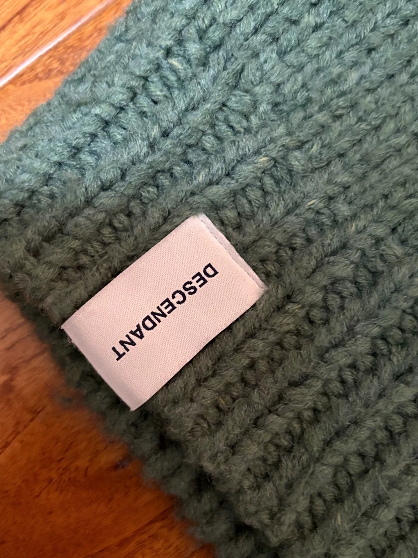 DESCENDANT Aran Wool Knit Sweater