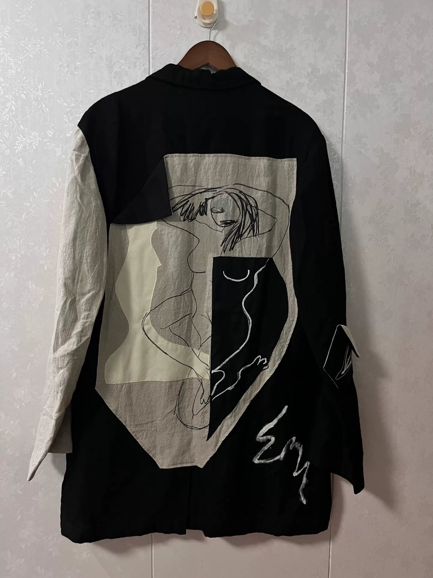 Yohji Yamamoto Graphic Print Jacket