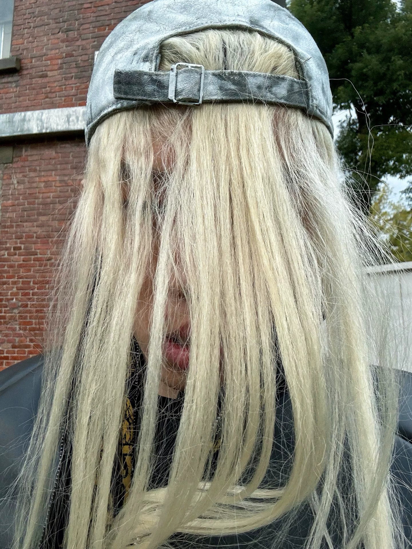 P.L.N Unique White Hair Cap