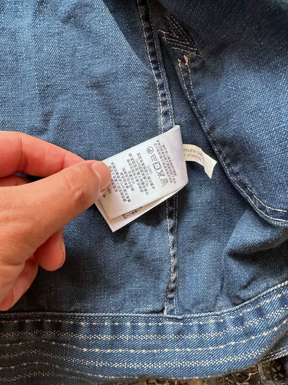 rrl wabash striped single-pocket jacket