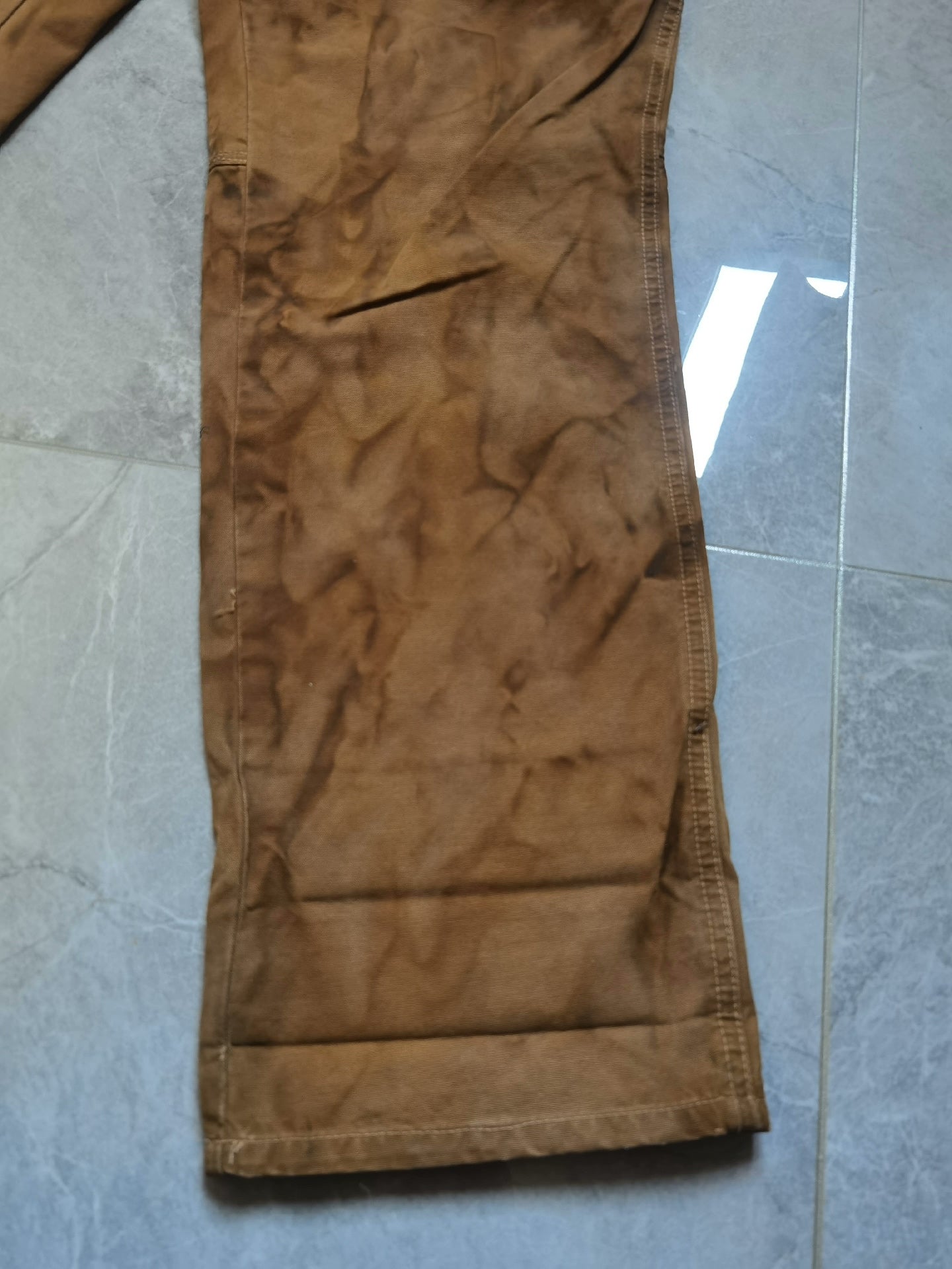 Ralph Lauren Heavy Distressed Muddy Oil-Stained Pants