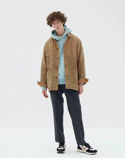 Visvim Paccard Stripe Cropped Slacks