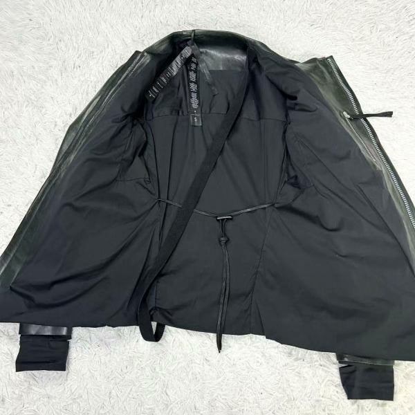 Boris Bidjan Saberi Calf Leather Riders Jacket