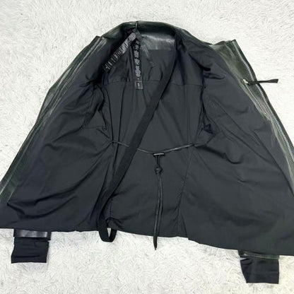 Boris Bidjan Saberi Calf Leather Riders Jacket