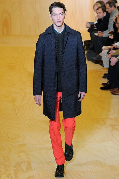 JIL SANDER RAF SIMONS Geometric Pattern Coat