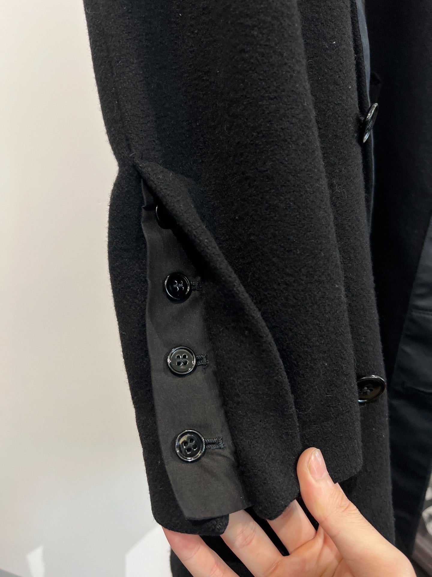 Rick Owens Wool Tweed Cloak Coat