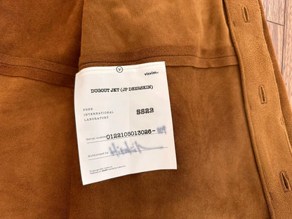 visvim dugout jkt deerskin baseball jacket