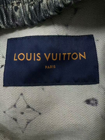 louis vuitton denim jacket with all-over print