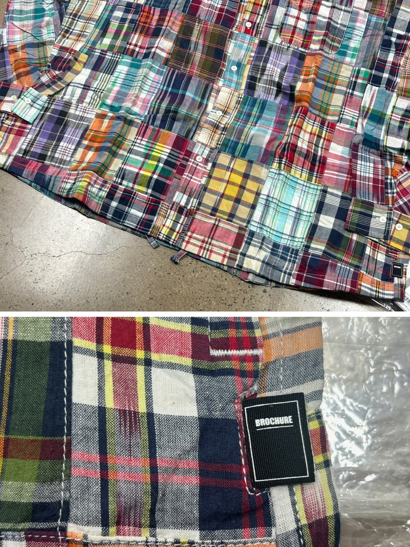 BROCHURE Madras Patchwork Shirt