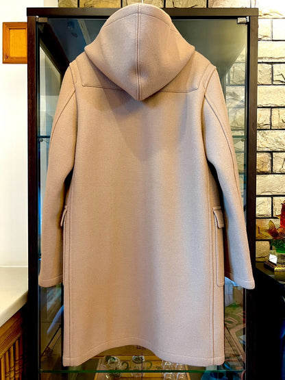 saint laurent wool hooded duffle coat