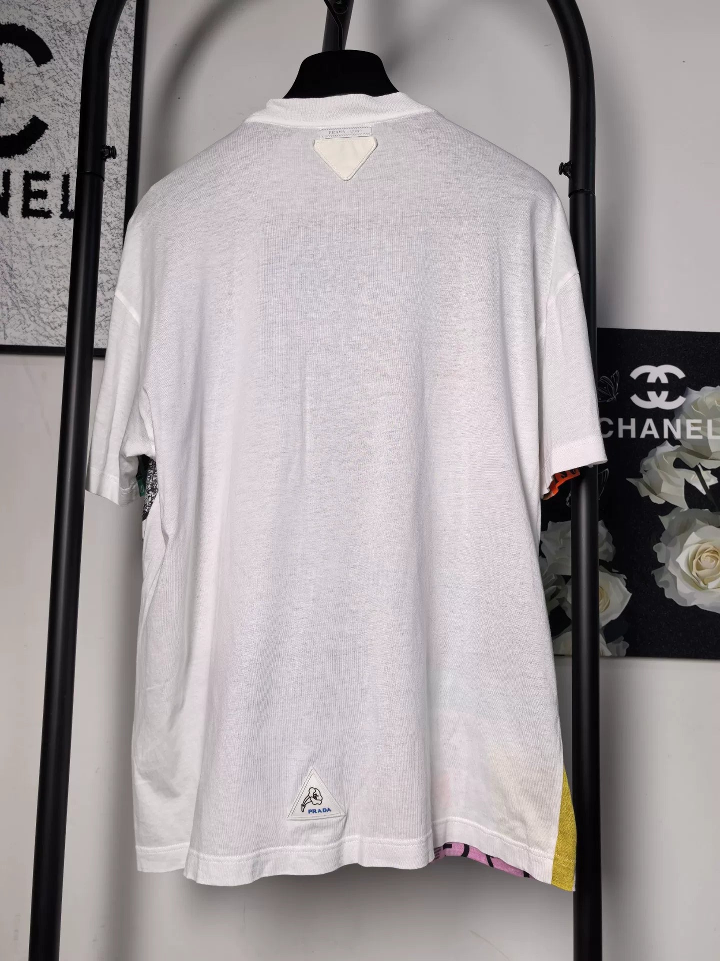 Authentic Prada Short Sleeve Triangle Logo Shirt