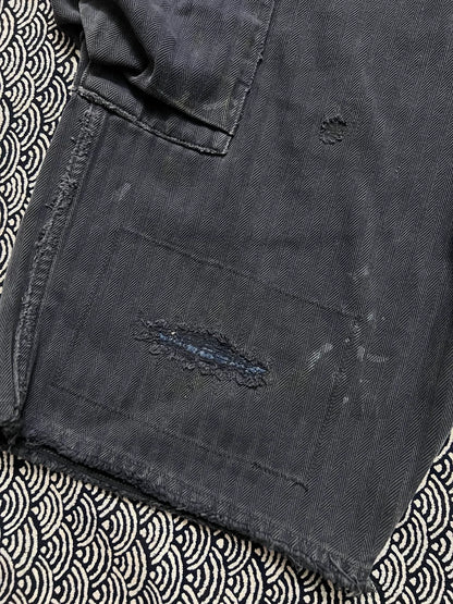 visvim 20SS Splatter Distressed Cargo Shorts