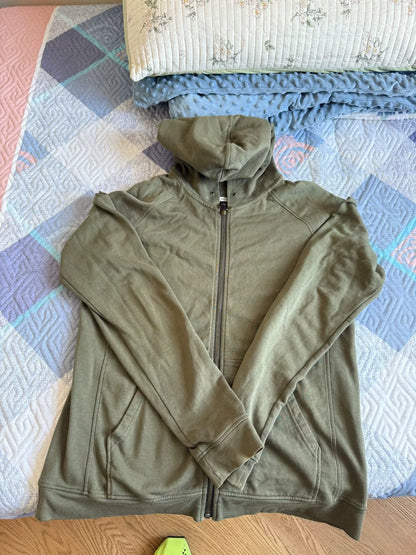 VISVIM JV LUXSIC Olive Zip-Up Hoodie
