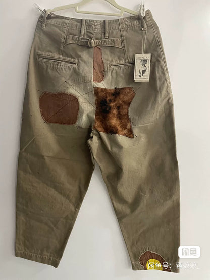 Kapital Smiley Patchwork Balloon Pants