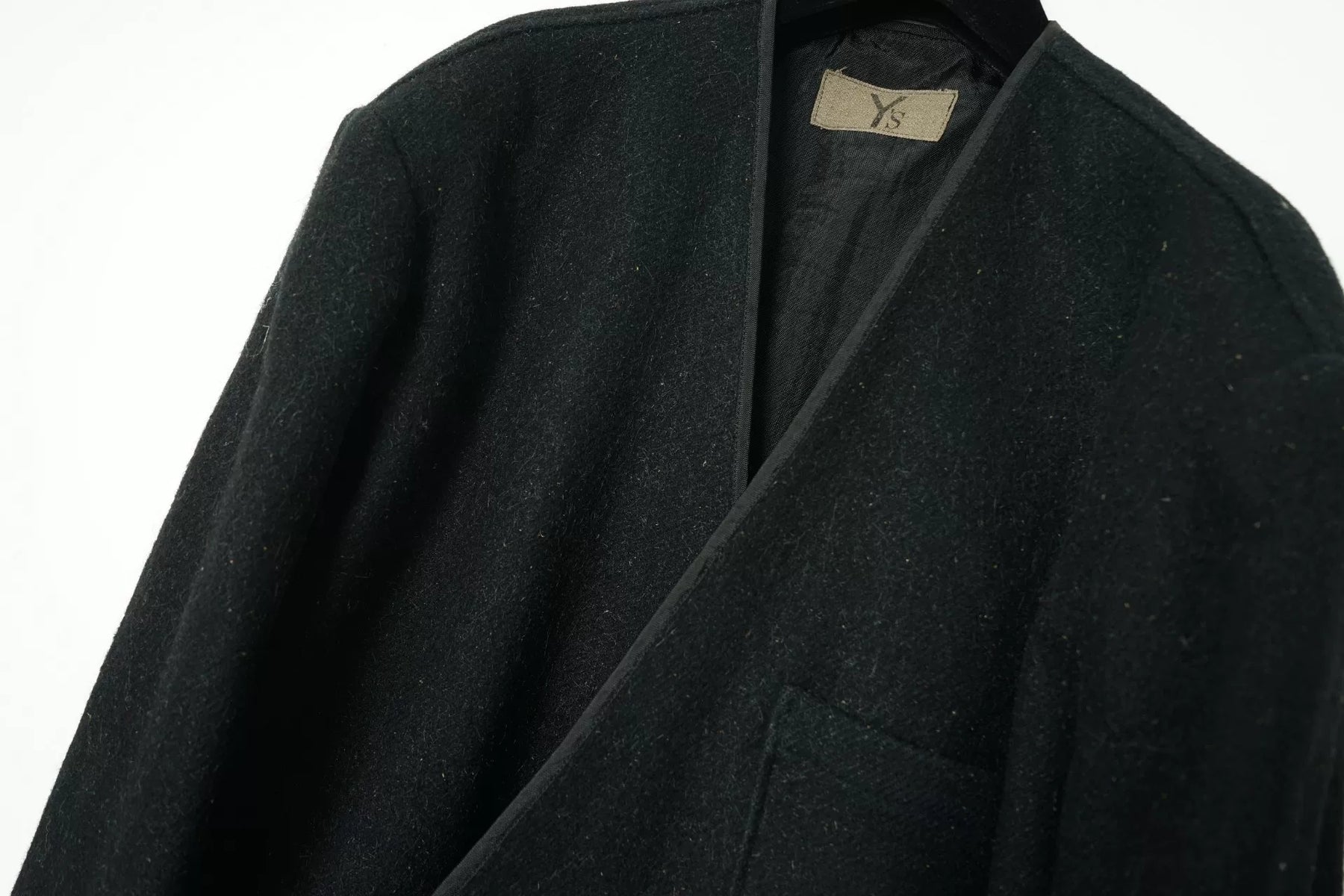 Yohji Yamamoto Blend Collarless Jacket