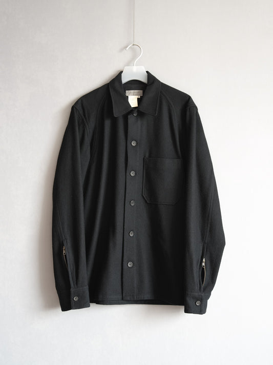 Yohji Yamamoto Zip-up Shirt with Unique Cut
