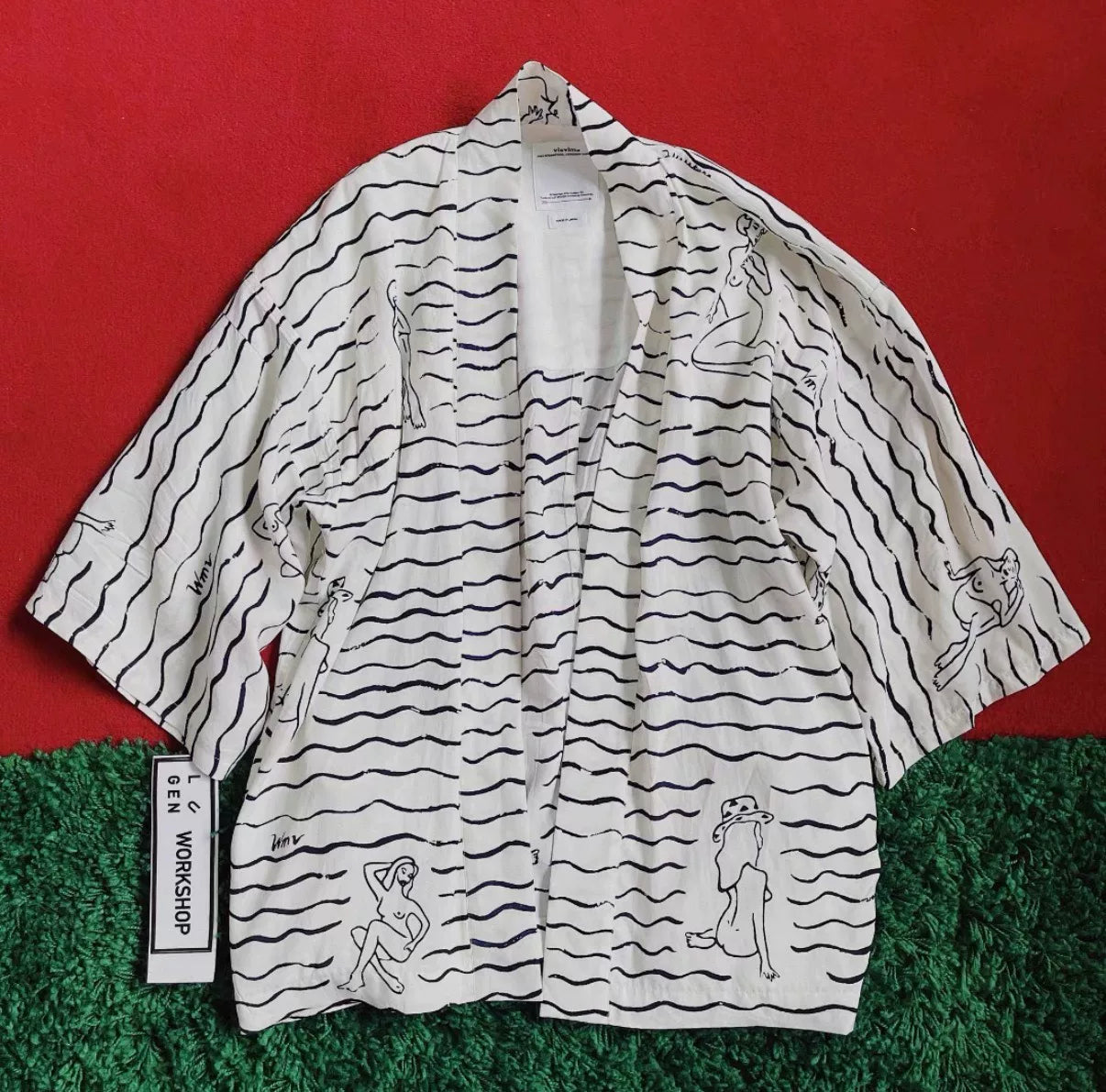 VISVIM HAPPI HAPPY Silk Haori