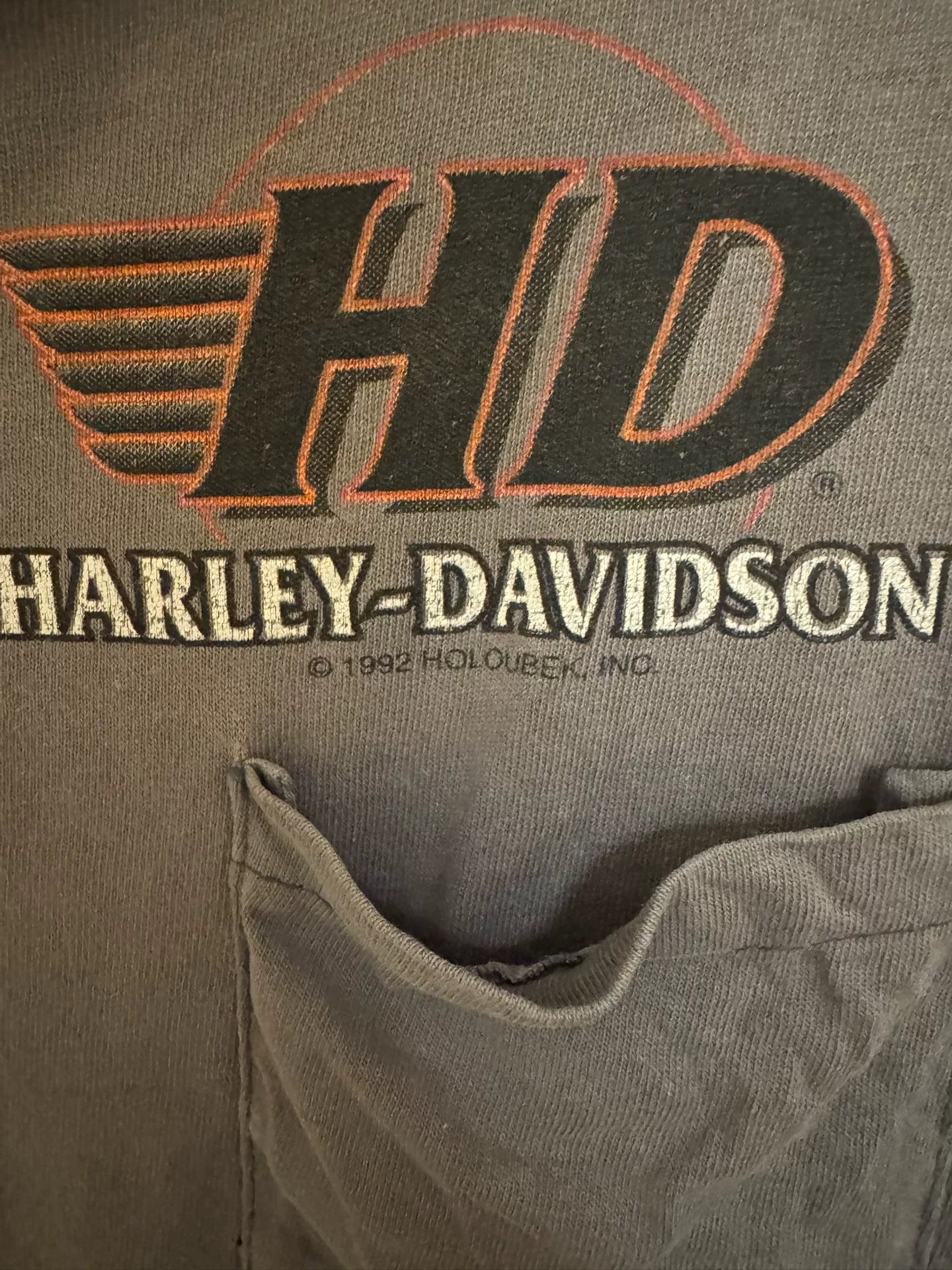 vintage harley davidson 1992 tee