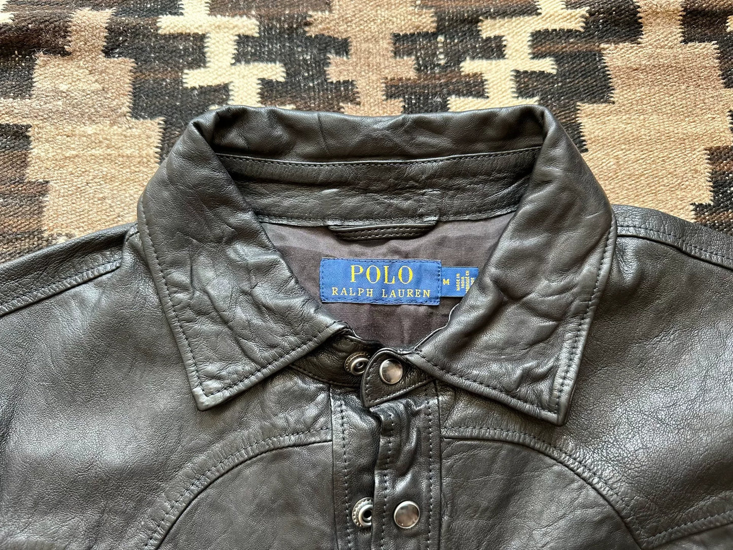 Ralph Lauren Leather Shirt Jacket