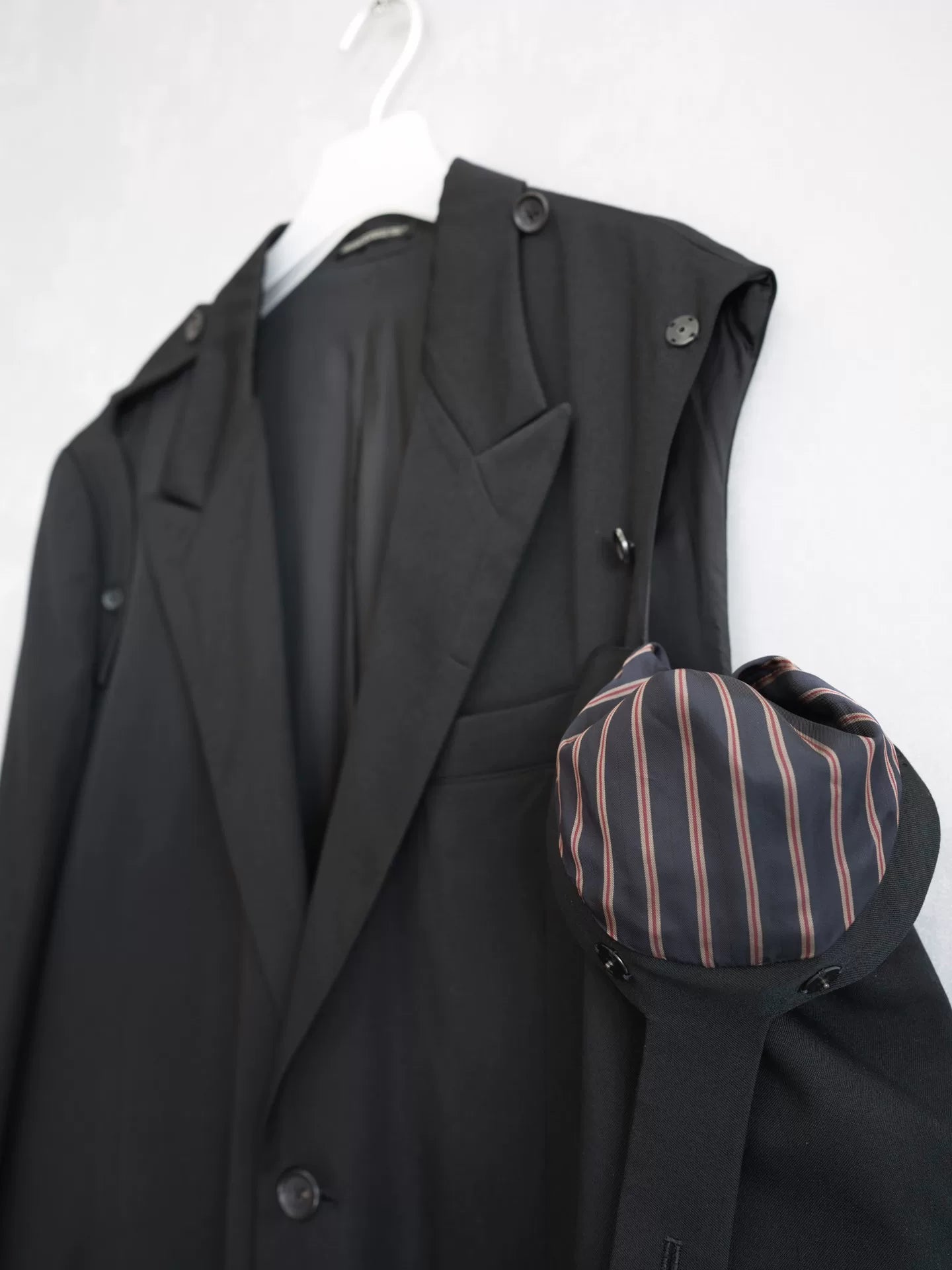 yohji yamamoto shoulder epaulet tailcoat
