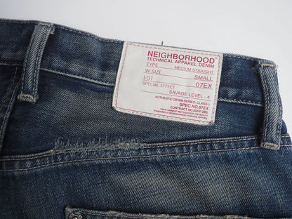 neigborhood scab savage denim pants medium