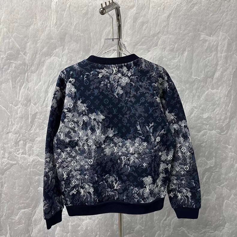 Louis Vuitton Blue Monogram sweatshirt Size XL