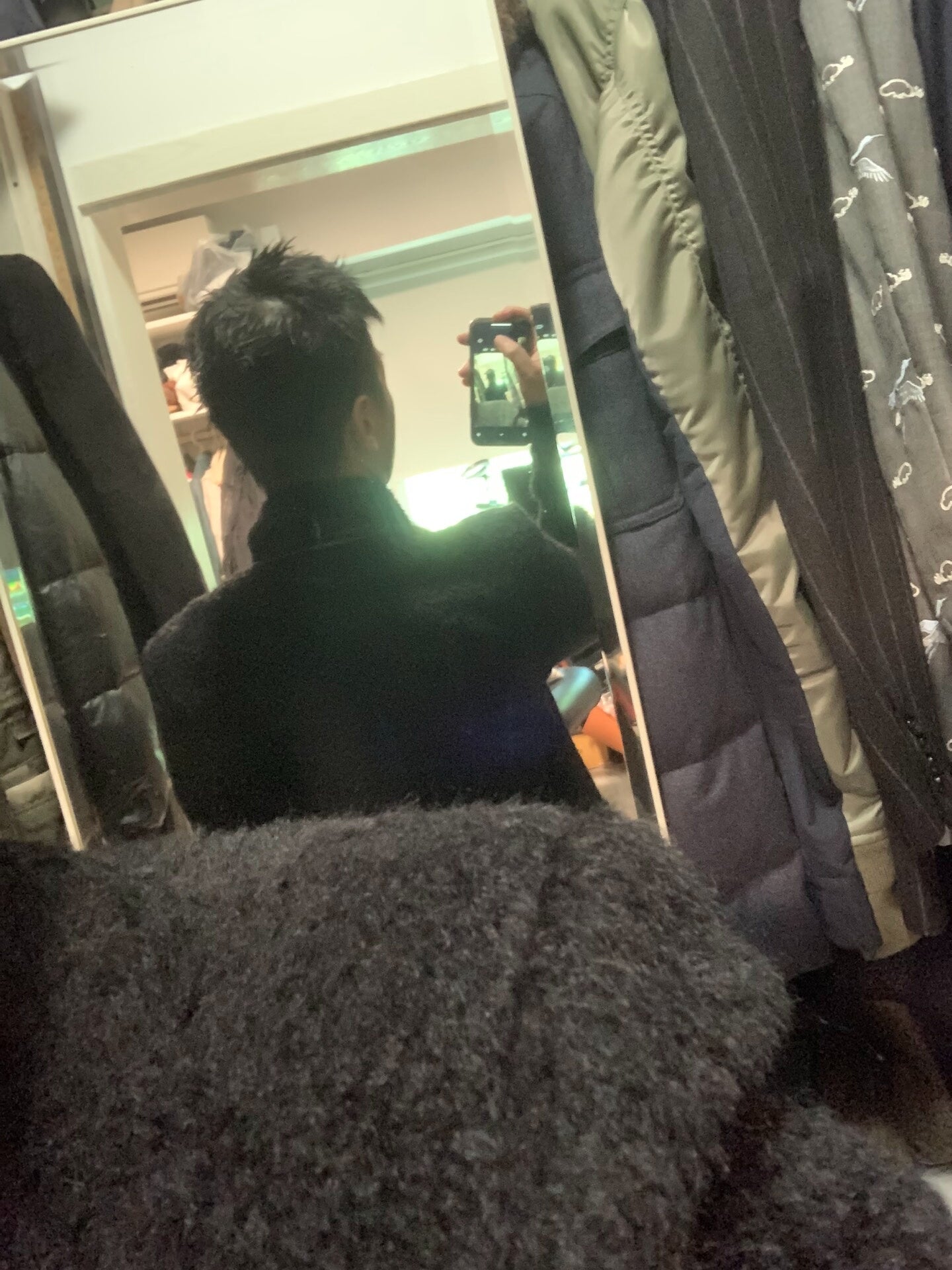 saint laurent fur coat size 46