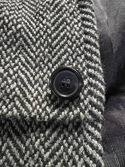 Saint Laurent Herringbone Wool Coat