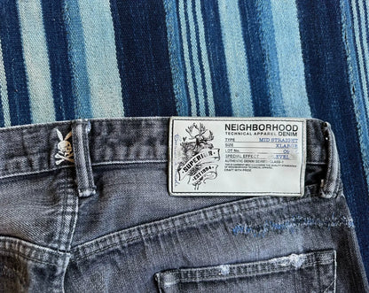 neighborhood anchor savage blue denim pants