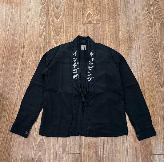 visvim ict lhamo shirt blue dye robe