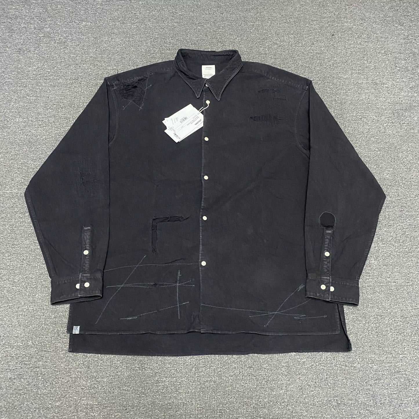 VISVIM 21ss TRAVAIL Distressed Shirt