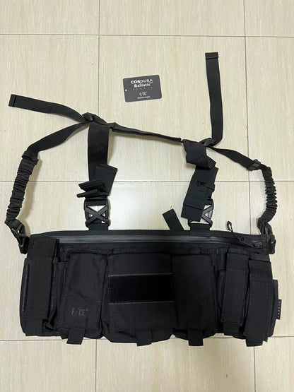 black utility vest bag from f/ce