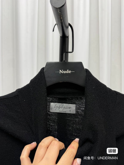 Yohji Yamamoto Black Wool Turtleneck
