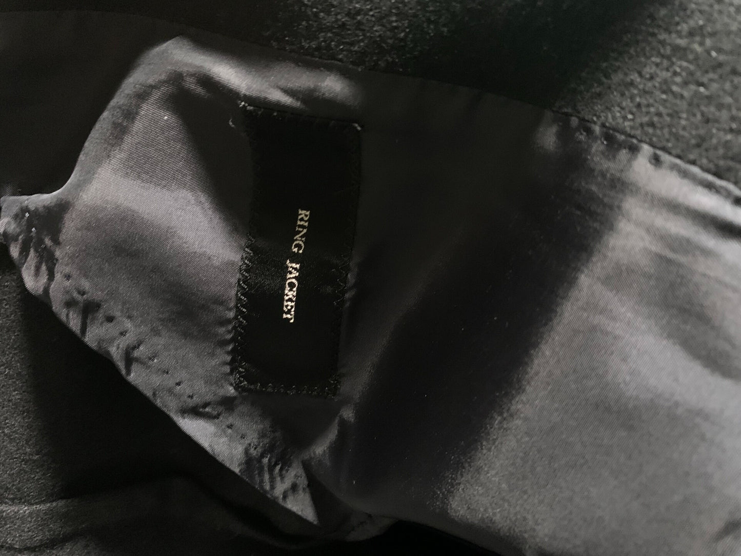 black cashmere wool blend coat size 46