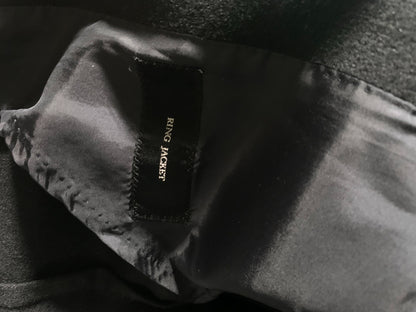 black cashmere wool blend coat size 46