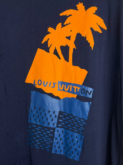 louis vuitton short sleeve palm tree t-shirt