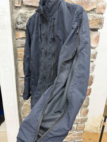 issey miyake zip-up jacket with damaged zipper