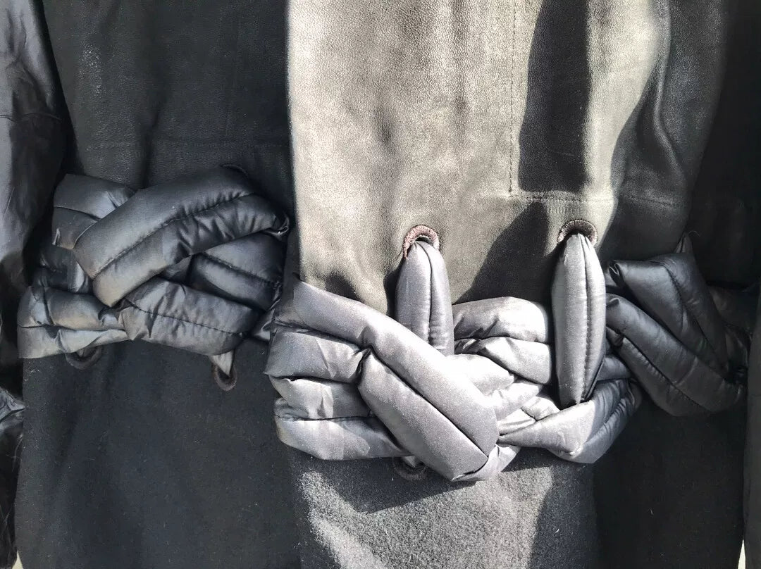 Rick Owens Mixed Material Coat