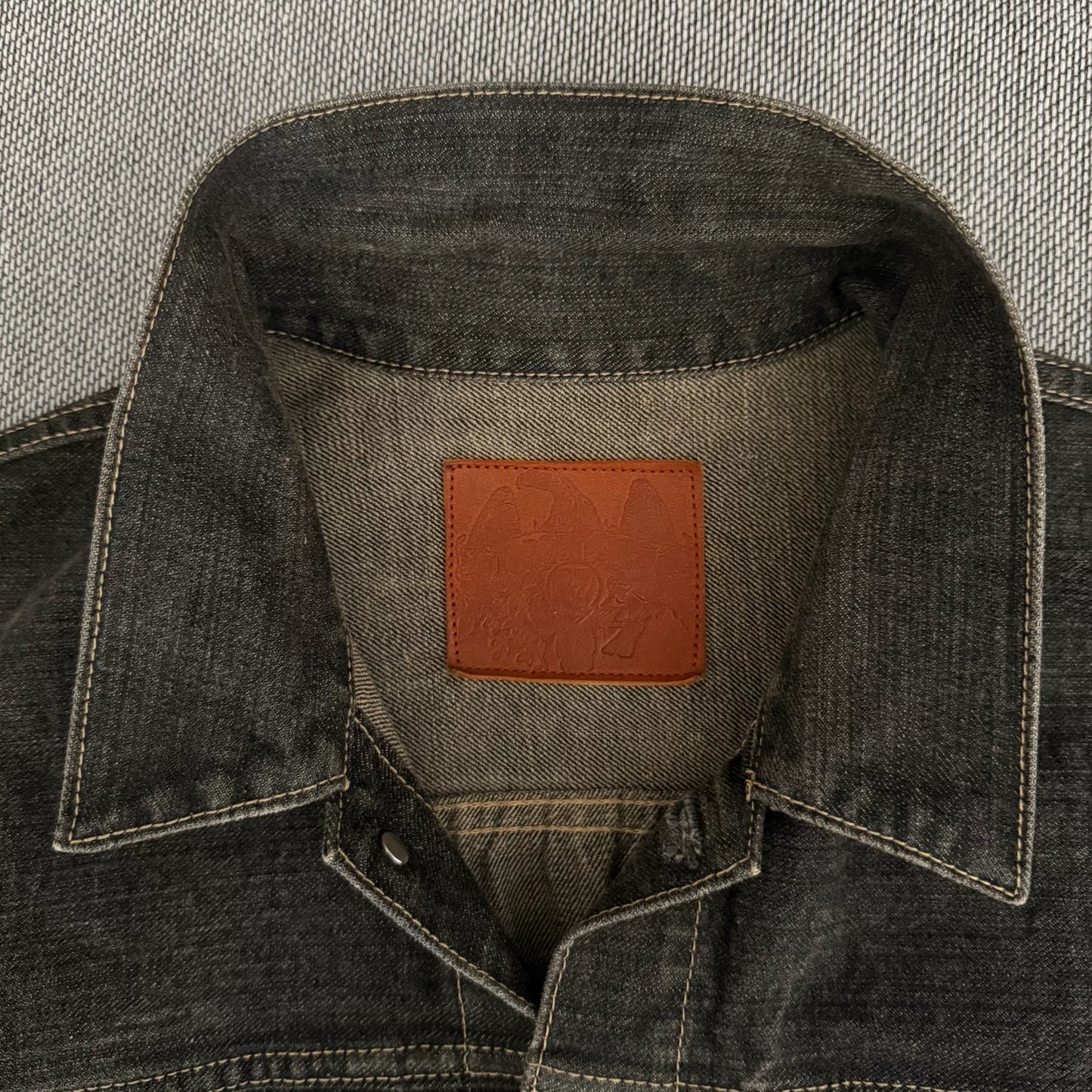 black washed denim jacket by tenderloin k-7