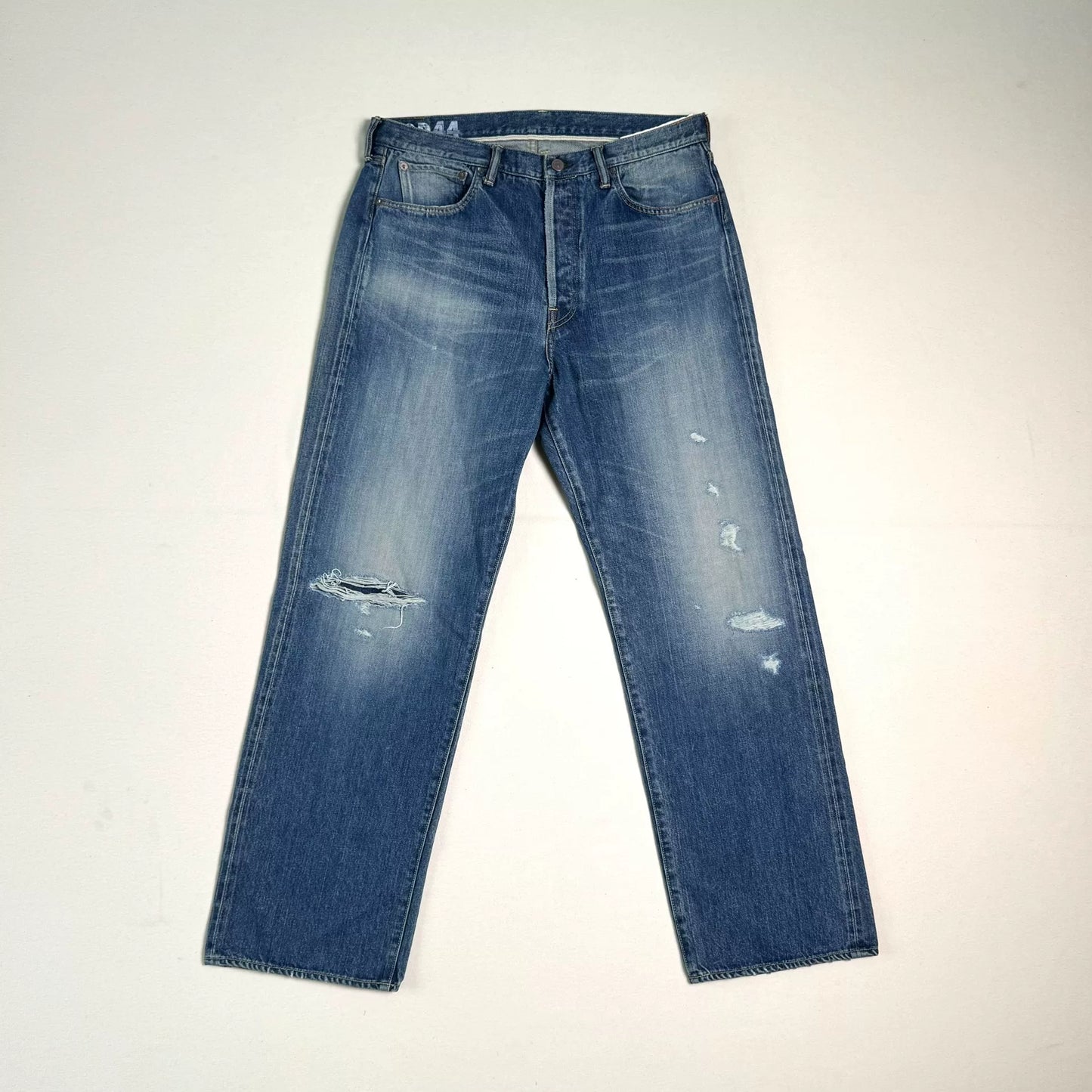 VISVIM Social Sculpture 01 Wide Damaged Jeans