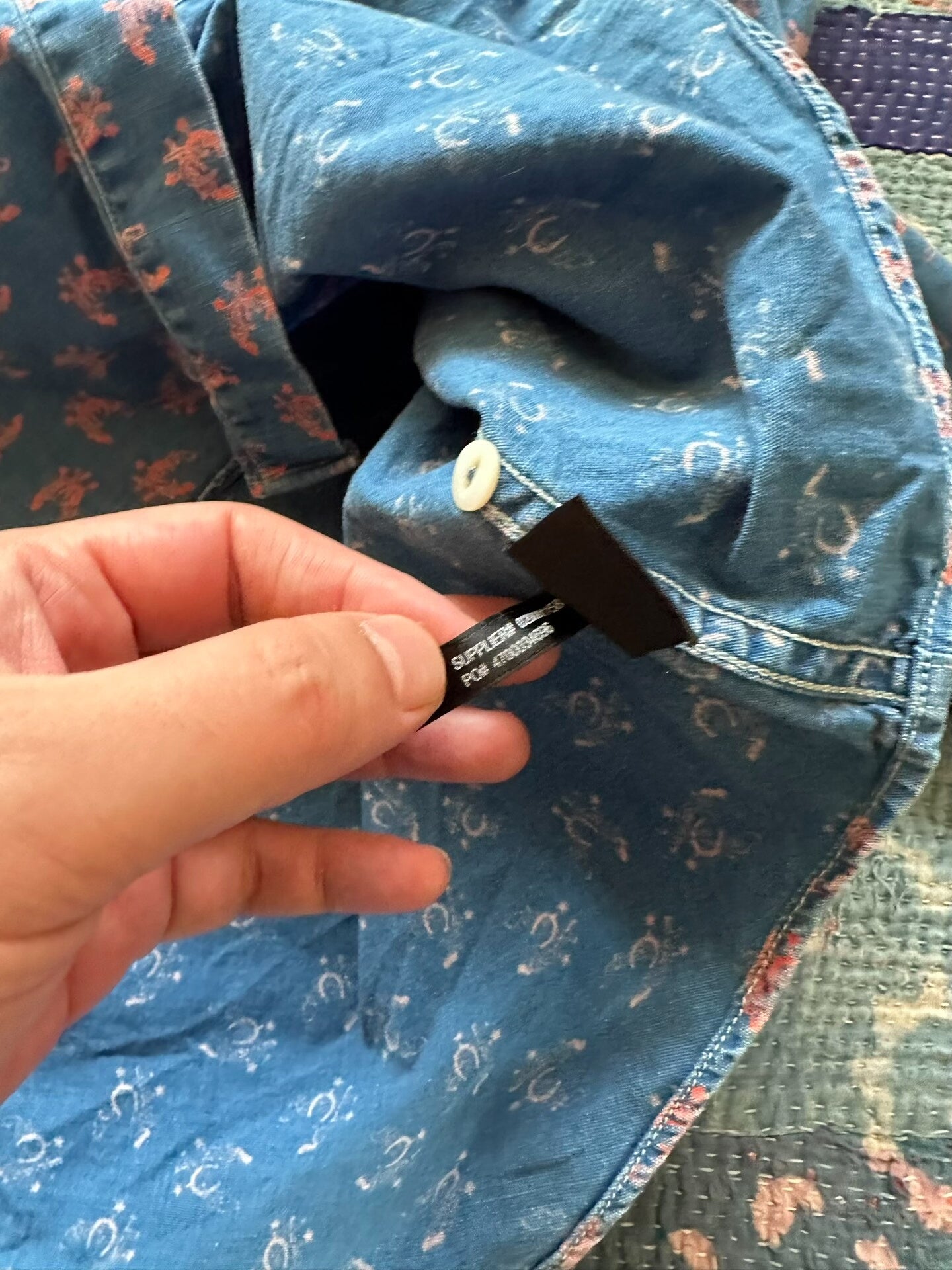 RRL Blue Dye Distressed Shirt