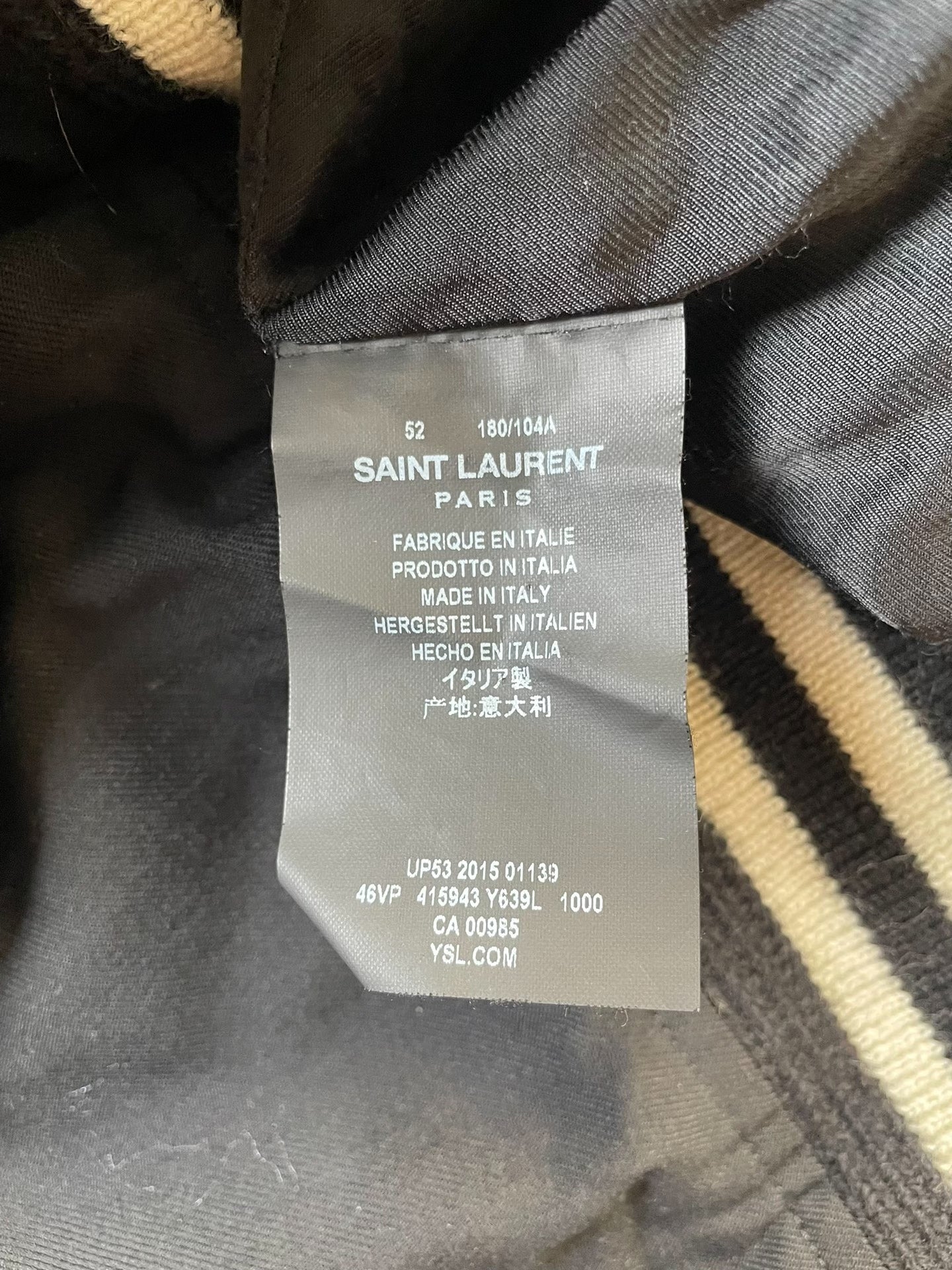 Saint Laurent Studded Varsity Jacket