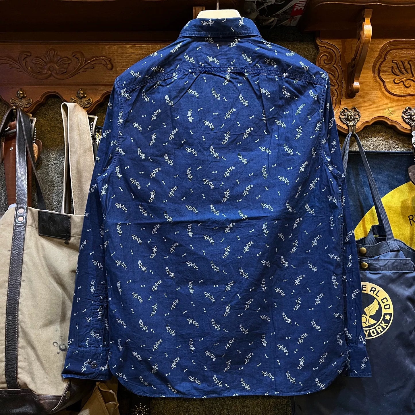 RRL Indigo Print Shirt