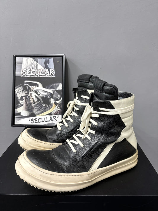 Rick Owens RO10SS High-Top Leather Shoes
