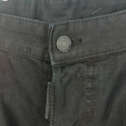 dsquared2 black logo denim pants size 53