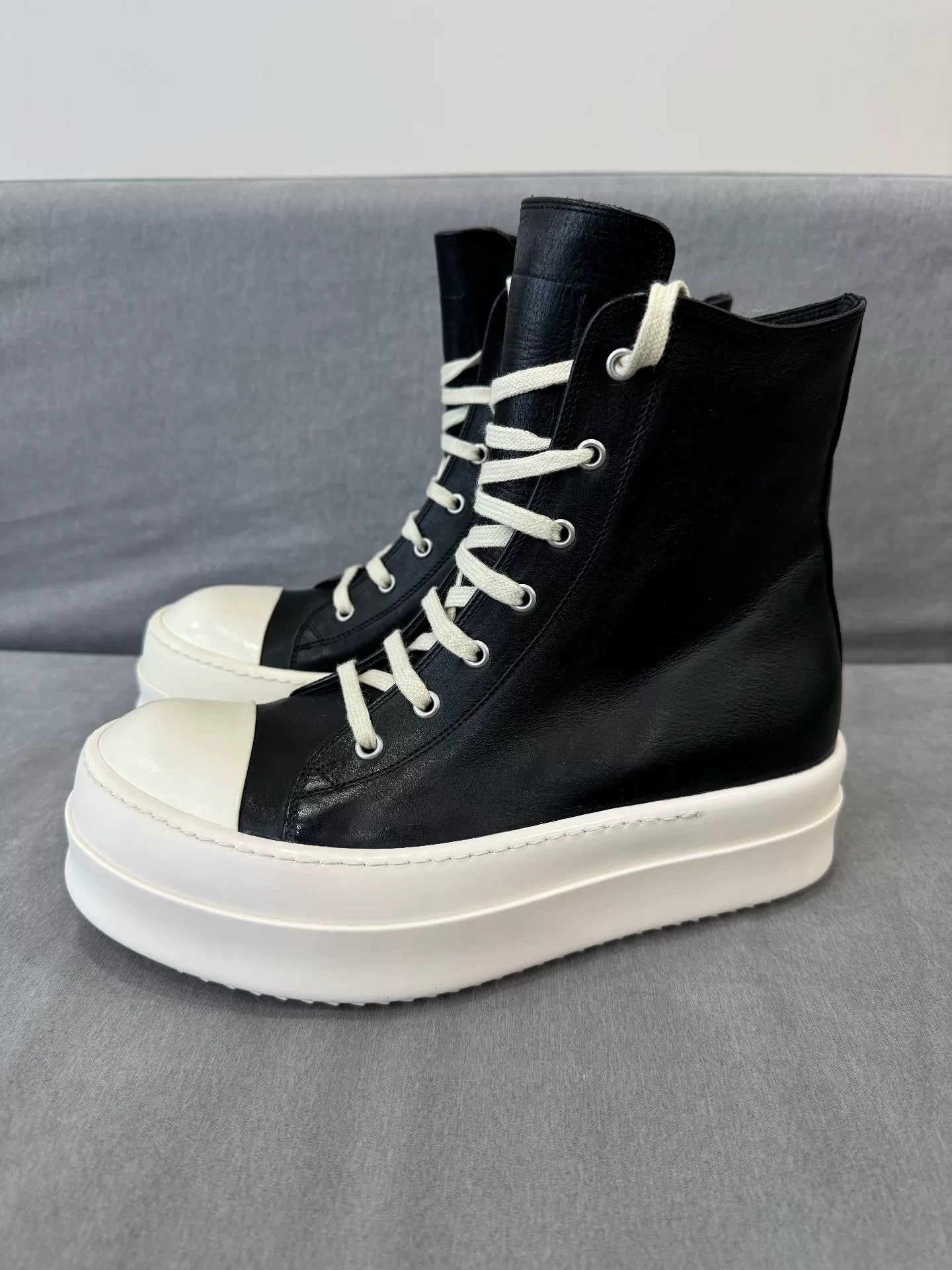 Rick Owens Thick Sole High-Top Sneakers