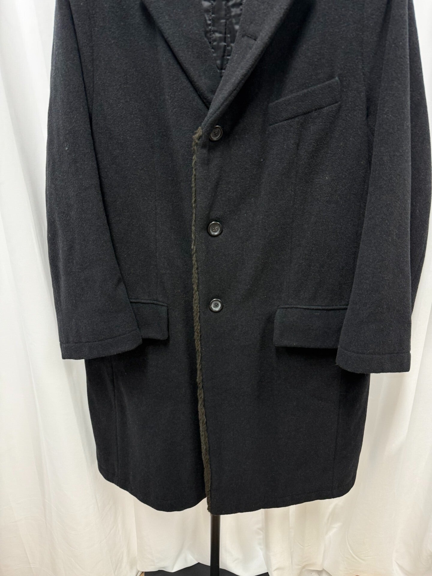 Dries Van Noten Fur Collar Loose Coat