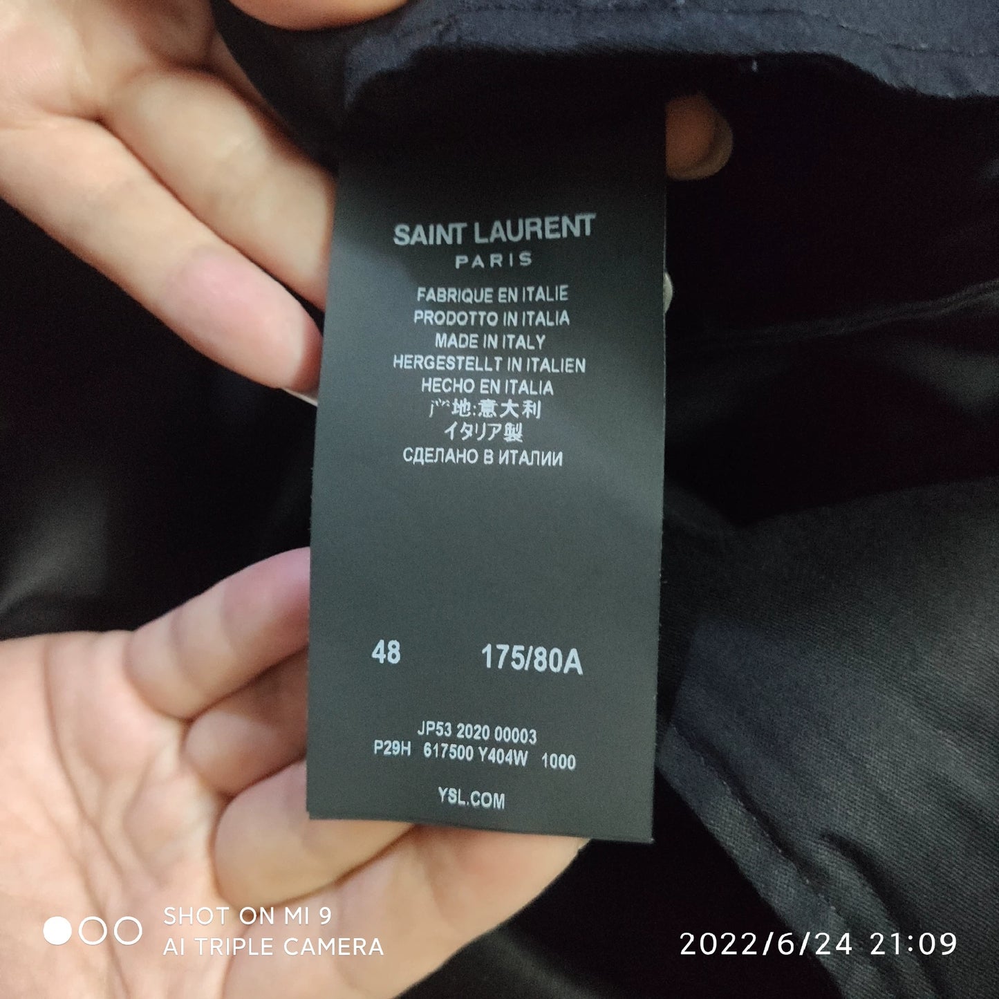 Saint Laurent Hedi Period Cigarette Trousers